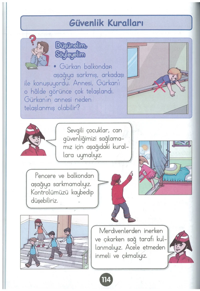 1. Sınıf Hayat Bilgisi Ders Kitabı Cevapları Kök-e Yayınları Sayfa 114
