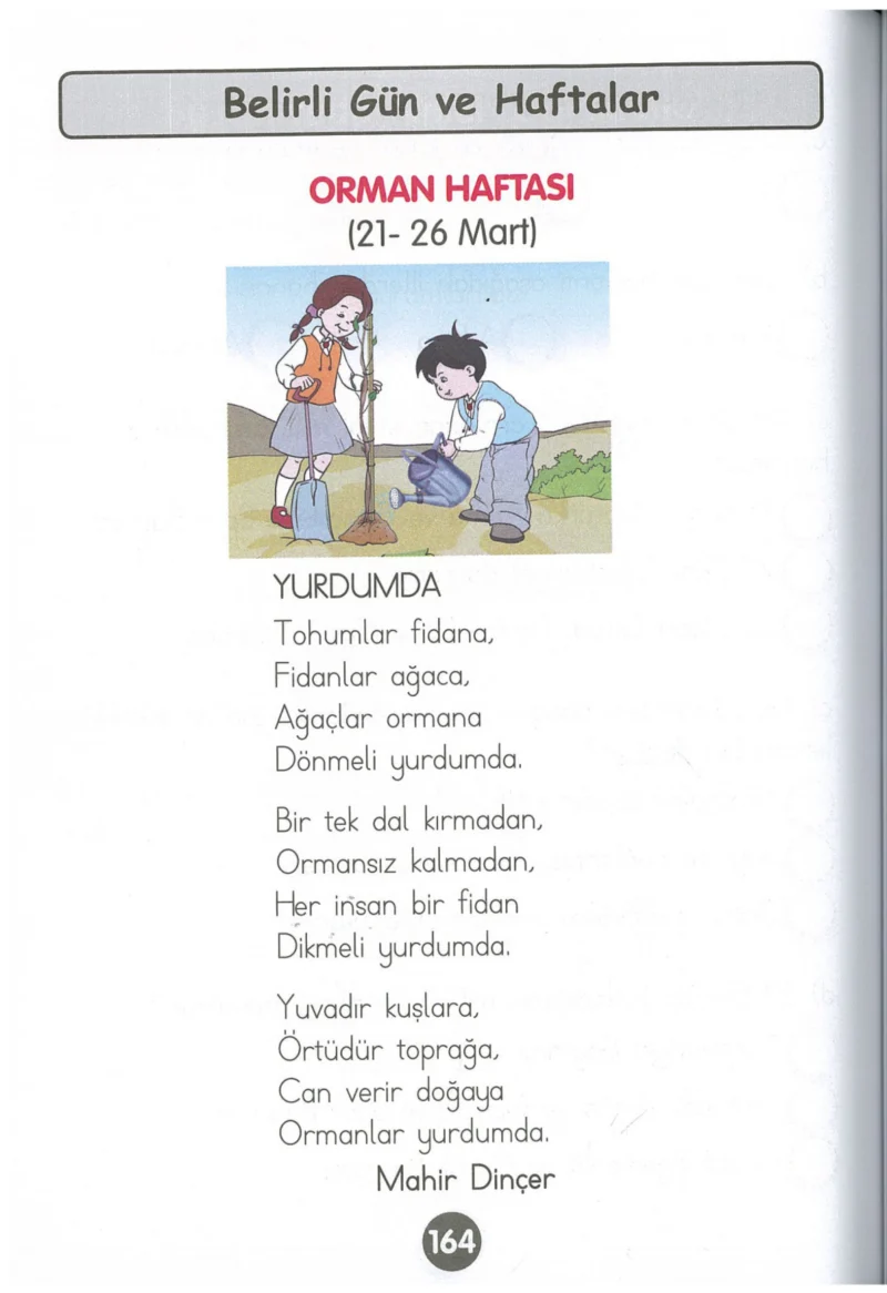 1. Sınıf Hayat Bilgisi Ders Kitabı Cevapları Kök-e Yayınları Sayfa 164