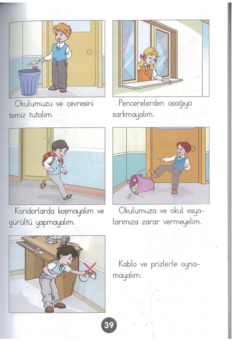 1. Sınıf Hayat Bilgisi Ders Kitabı Cevapları Kök-e Yayınları Sayfa 39