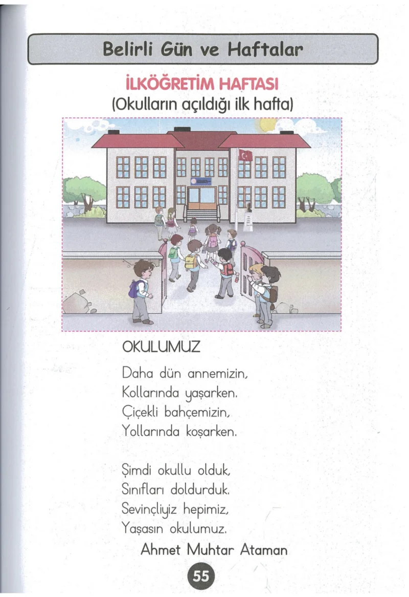 1. Sınıf Hayat Bilgisi Ders Kitabı Cevapları Kök-e Yayınları Sayfa 55