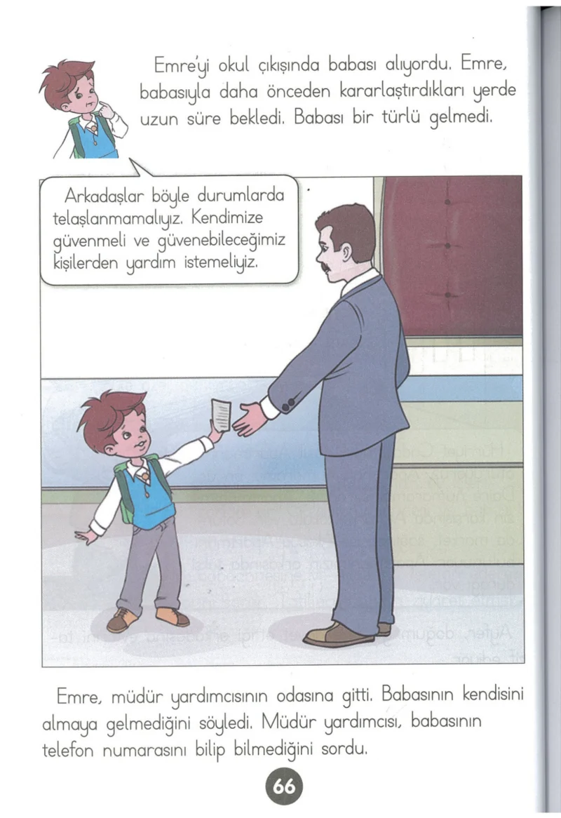 1. Sınıf Hayat Bilgisi Ders Kitabı Cevapları Kök-e Yayınları Sayfa 66