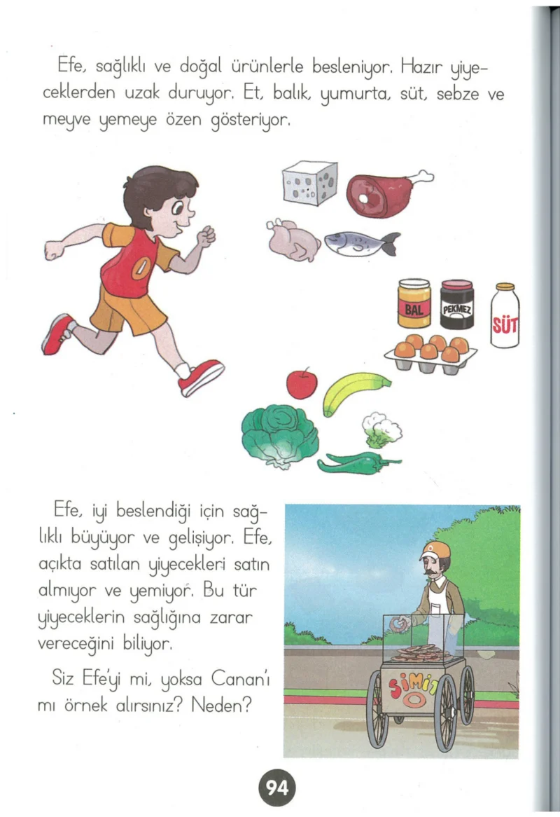 1. Sınıf Hayat Bilgisi Ders Kitabı Cevapları Kök-e Yayınları Sayfa 94