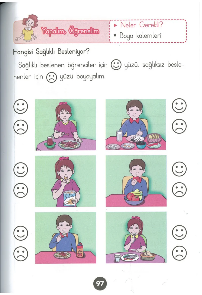 1. Sınıf Hayat Bilgisi Ders Kitabı Cevapları Kök-e Yayınları Sayfa 97