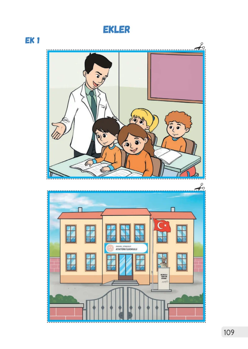 1. Sınıf Hayat Bilgisi Ders Kitabı Cevapları Meb Yayınları 1. Kitap Sayfa 109