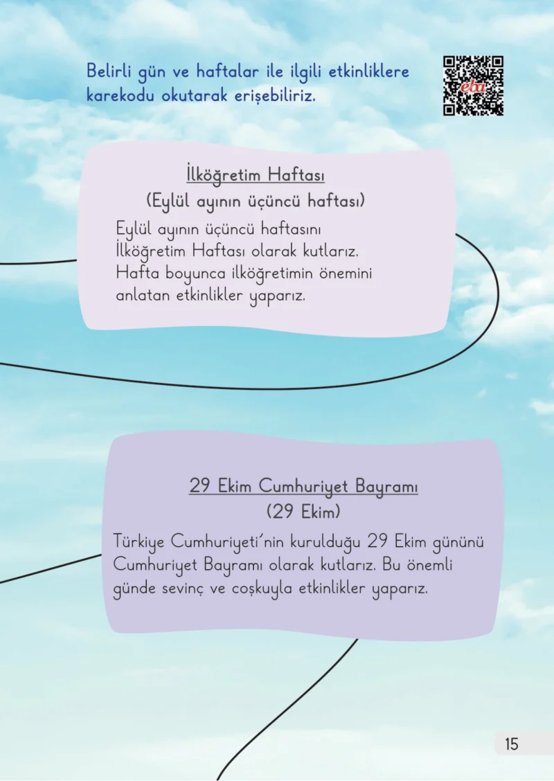 1. Sınıf Hayat Bilgisi Ders Kitabı Cevapları Meb Yayınları 1. Kitap Sayfa 15
