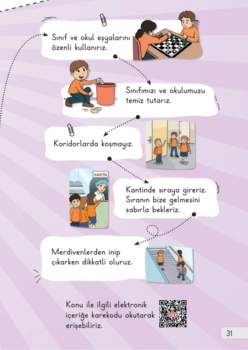 1. Sınıf Hayat Bilgisi Ders Kitabı Cevapları Meb Yayınları 1. Kitap Sayfa 31