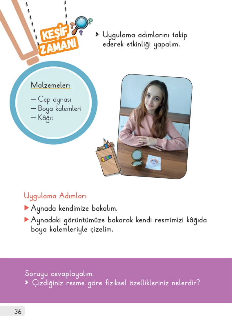 1. Sınıf Hayat Bilgisi Ders Kitabı Cevapları Meb Yayınları 1. Kitap Sayfa 36