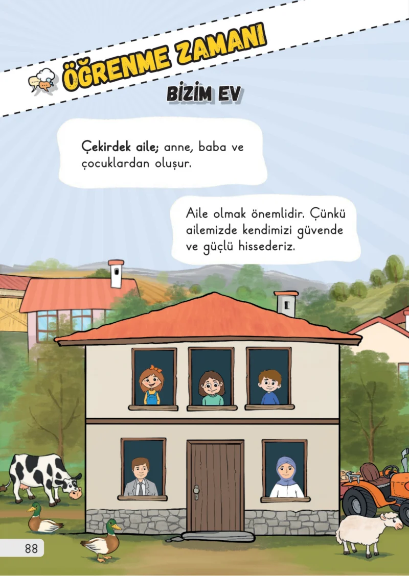 1. Sınıf Hayat Bilgisi Ders Kitabı Cevapları Meb Yayınları 1. Kitap Sayfa 88