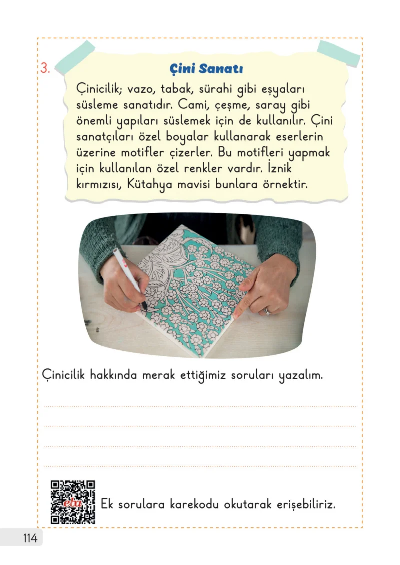 1. Sınıf Hayat Bilgisi Ders Kitabı Cevapları Meb Yayınları 2. Kitap Sayfa 114