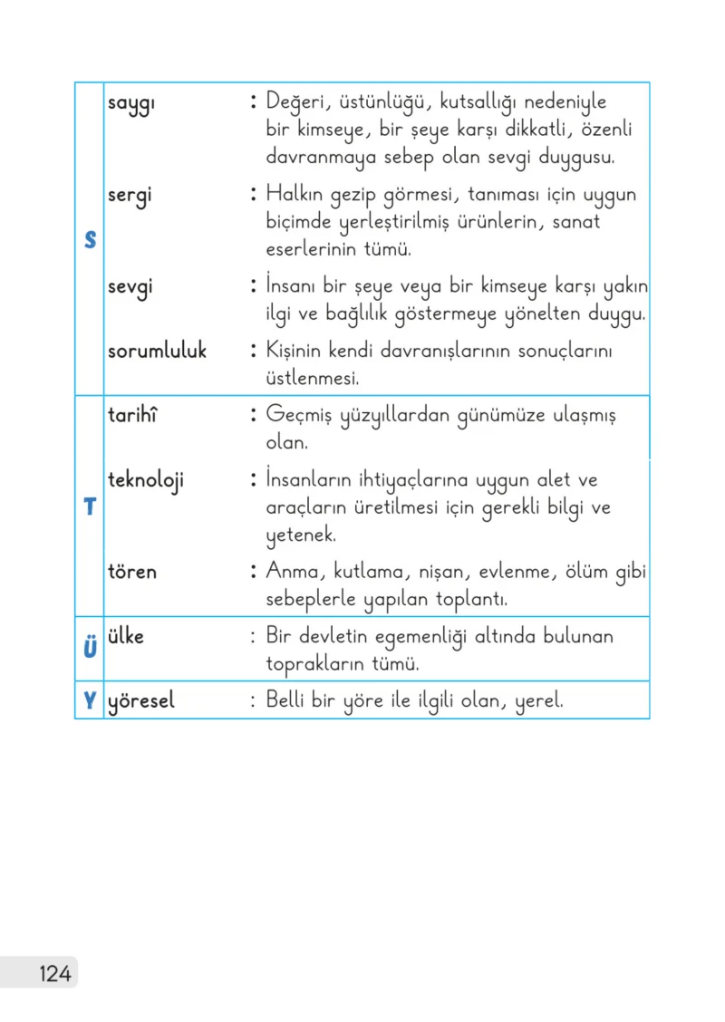1. Sınıf Hayat Bilgisi Ders Kitabı Cevapları Meb Yayınları 2. Kitap Sayfa 124