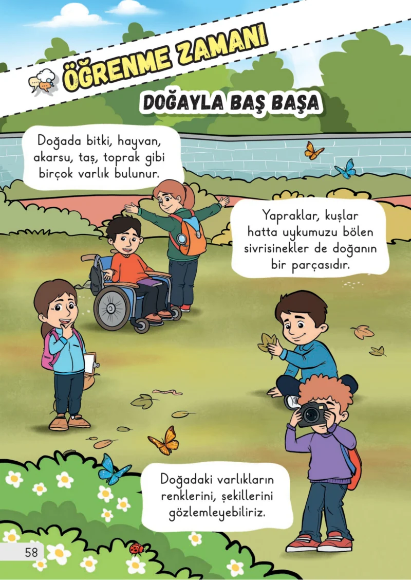 1. Sınıf Hayat Bilgisi Ders Kitabı Cevapları Meb Yayınları 2. Kitap Sayfa 58