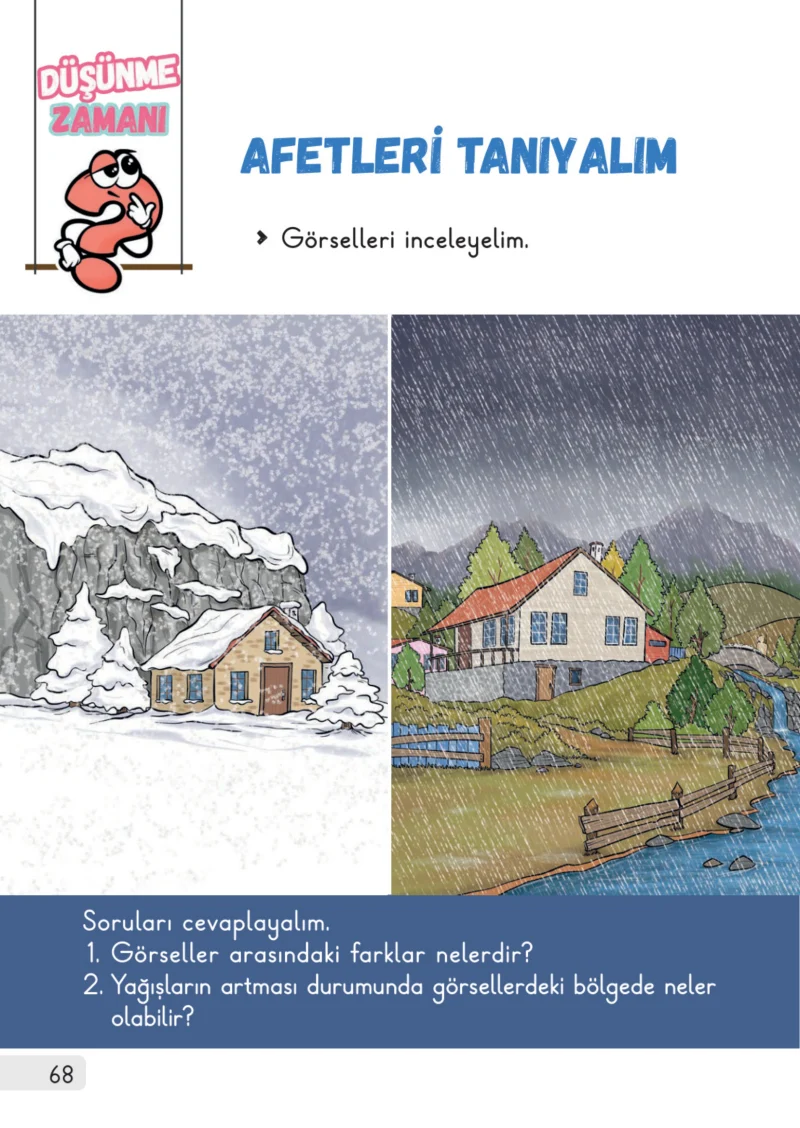 1. Sınıf Hayat Bilgisi Ders Kitabı Cevapları Meb Yayınları 2. Kitap Sayfa 68