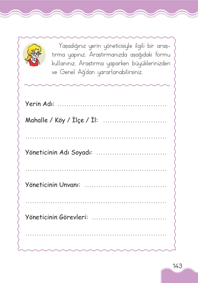 1. Sınıf Hayat Bilgisi Ders Kitabı Cevapları Pasifik Yayınları Sayfa 143