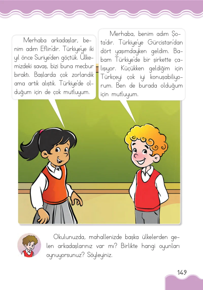 1. Sınıf Hayat Bilgisi Ders Kitabı Cevapları Pasifik Yayınları Sayfa 149