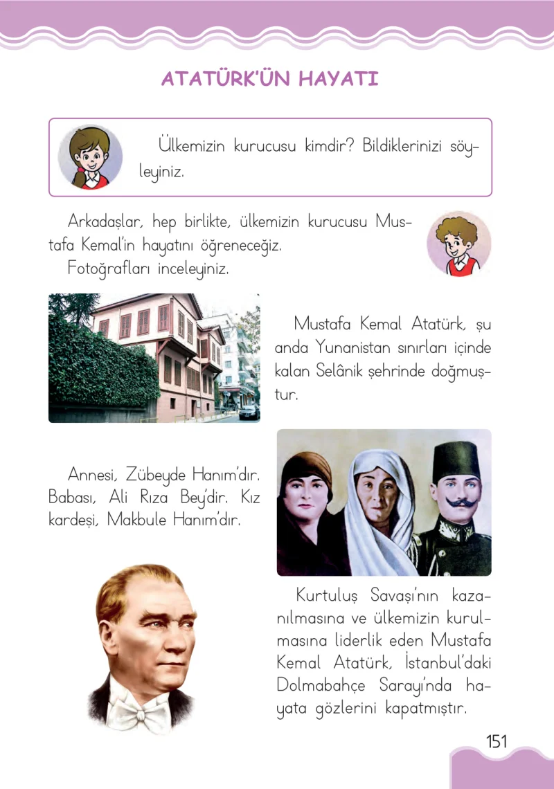 1. Sınıf Hayat Bilgisi Ders Kitabı Cevapları Pasifik Yayınları Sayfa 151