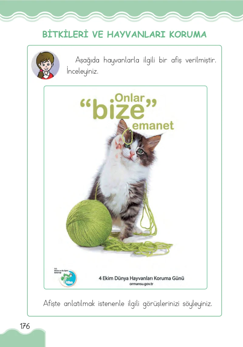 1. Sınıf Hayat Bilgisi Ders Kitabı Cevapları Pasifik Yayınları Sayfa 176