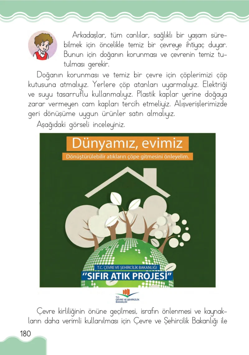 1. Sınıf Hayat Bilgisi Ders Kitabı Cevapları Pasifik Yayınları Sayfa 180