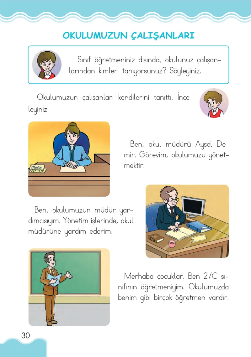 1. Sınıf Hayat Bilgisi Ders Kitabı Cevapları Pasifik Yayınları Sayfa 30