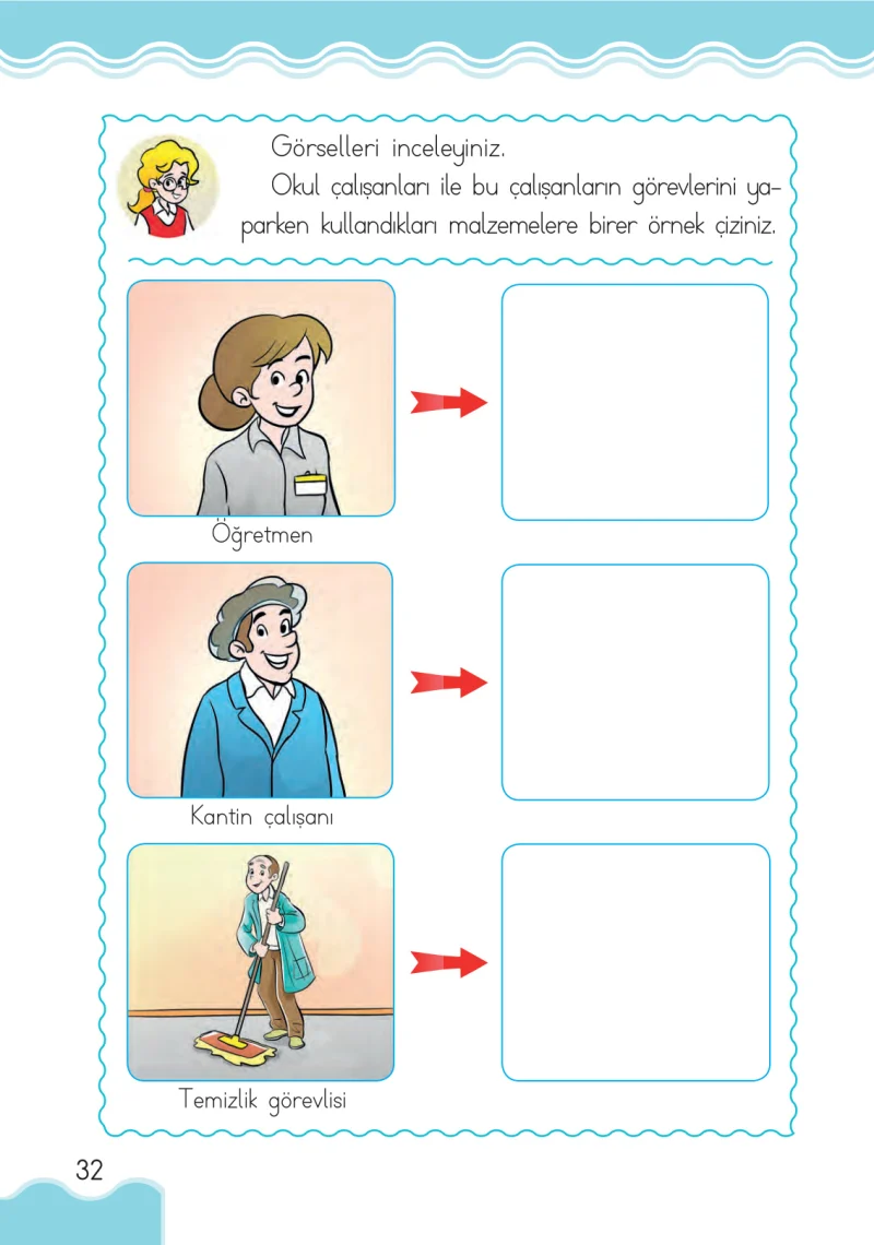 1. Sınıf Hayat Bilgisi Ders Kitabı Cevapları Pasifik Yayınları Sayfa 32