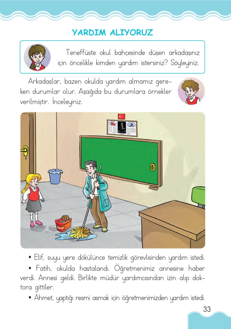 1. Sınıf Hayat Bilgisi Ders Kitabı Cevapları Pasifik Yayınları Sayfa 33