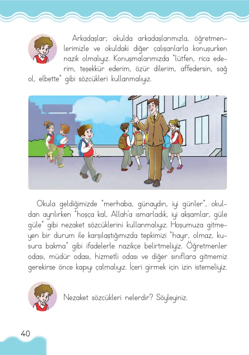 1. Sınıf Hayat Bilgisi Ders Kitabı Cevapları Pasifik Yayınları Sayfa 40