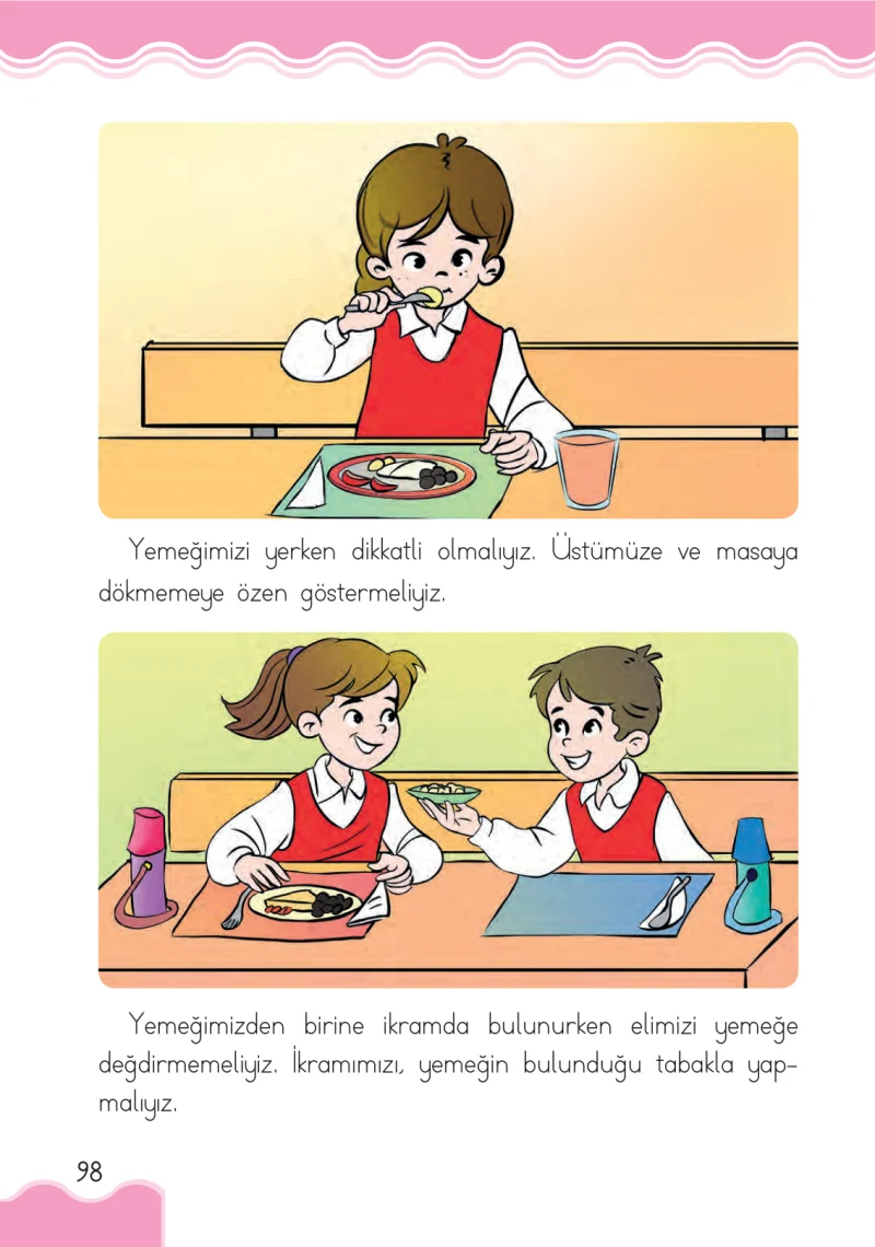 1. Sınıf Hayat Bilgisi Ders Kitabı Cevapları Pasifik Yayınları Sayfa 98