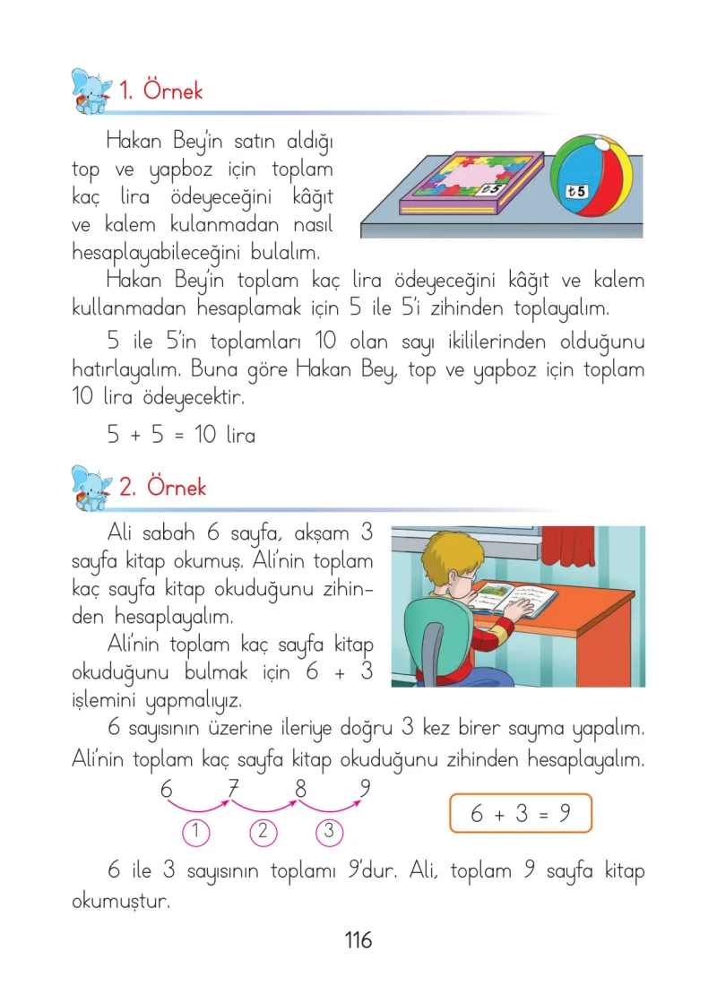 1. Sınıf Matematik Ders Kitabı Cevapları Açılım Yayınları Sayfa 116