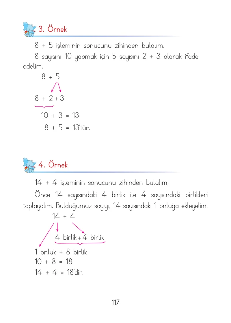 1. Sınıf Matematik Ders Kitabı Cevapları Açılım Yayınları Sayfa 117
