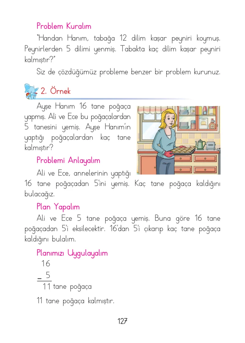 1. Sınıf Matematik Ders Kitabı Cevapları Açılım Yayınları Sayfa 127