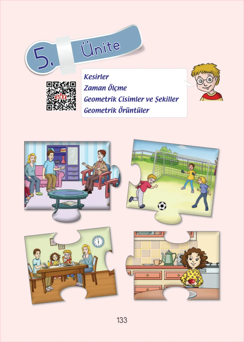 1. Sınıf Matematik Ders Kitabı Cevapları Açılım Yayınları Sayfa 133