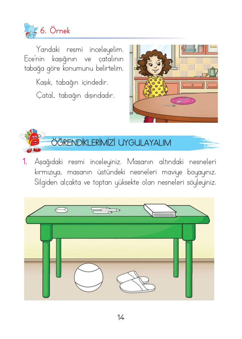 1. Sınıf Matematik Ders Kitabı Cevapları Açılım Yayınları Sayfa 14