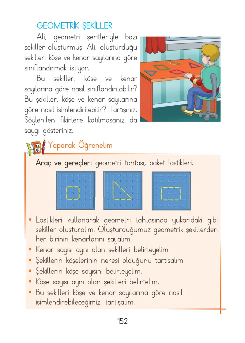 1. Sınıf Matematik Ders Kitabı Cevapları Açılım Yayınları Sayfa 152