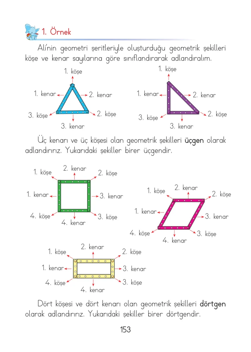 1. Sınıf Matematik Ders Kitabı Cevapları Açılım Yayınları Sayfa 153