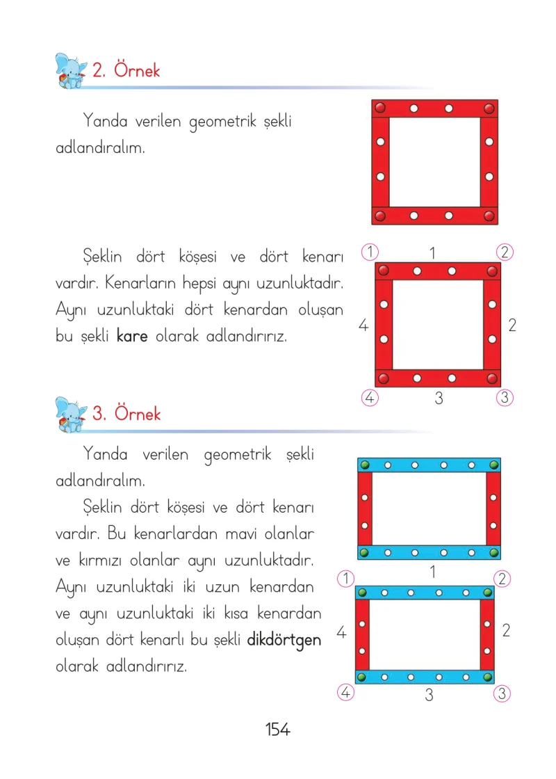 1. Sınıf Matematik Ders Kitabı Cevapları Açılım Yayınları Sayfa 154