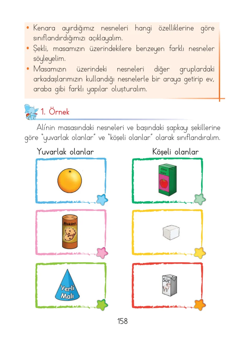 1. Sınıf Matematik Ders Kitabı Cevapları Açılım Yayınları Sayfa 158