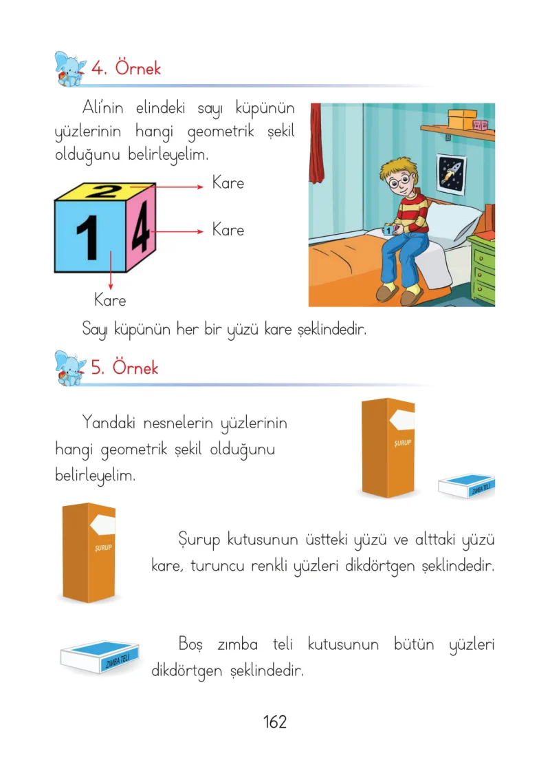 1. Sınıf Matematik Ders Kitabı Cevapları Açılım Yayınları Sayfa 162