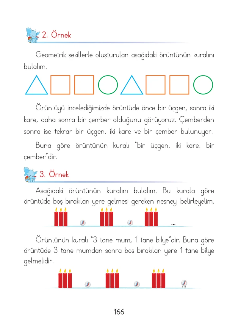 1. Sınıf Matematik Ders Kitabı Cevapları Açılım Yayınları Sayfa 166