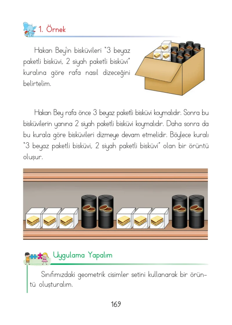 1. Sınıf Matematik Ders Kitabı Cevapları Açılım Yayınları Sayfa 169