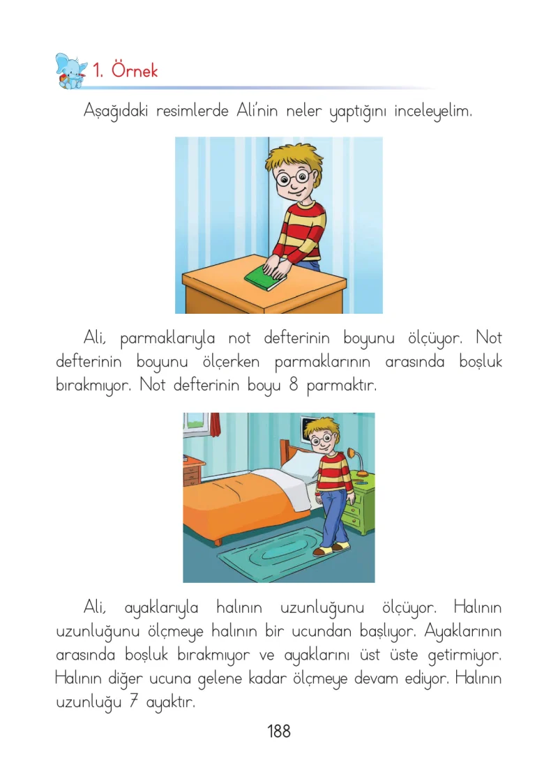 1. Sınıf Matematik Ders Kitabı Cevapları Açılım Yayınları Sayfa 188