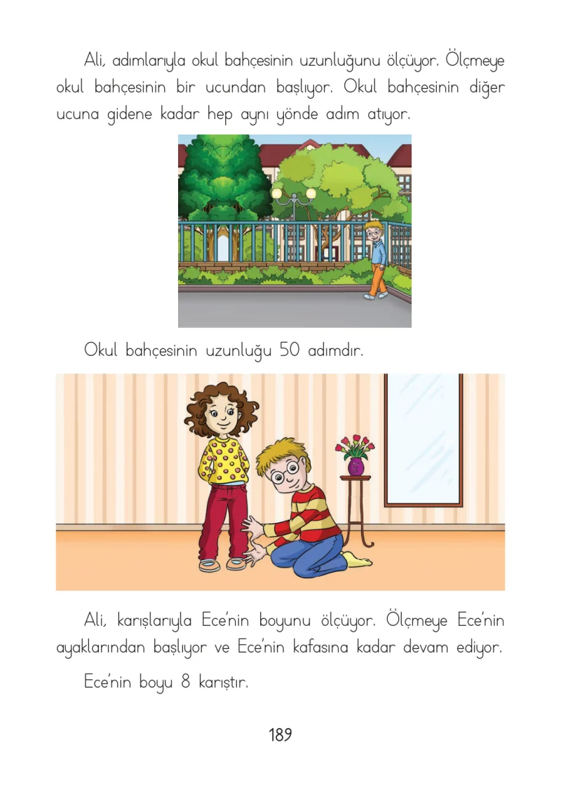 1. Sınıf Matematik Ders Kitabı Cevapları Açılım Yayınları Sayfa 189