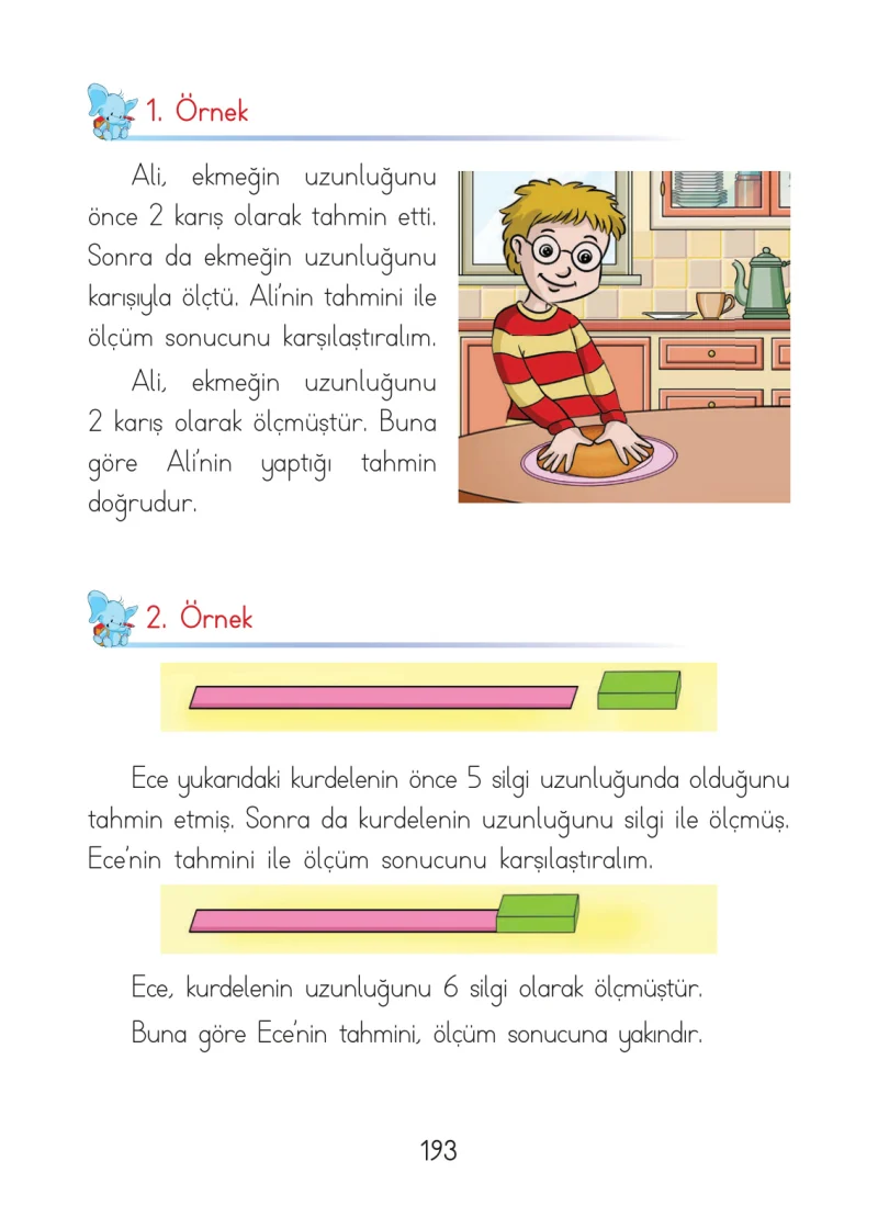 1. Sınıf Matematik Ders Kitabı Cevapları Açılım Yayınları Sayfa 193