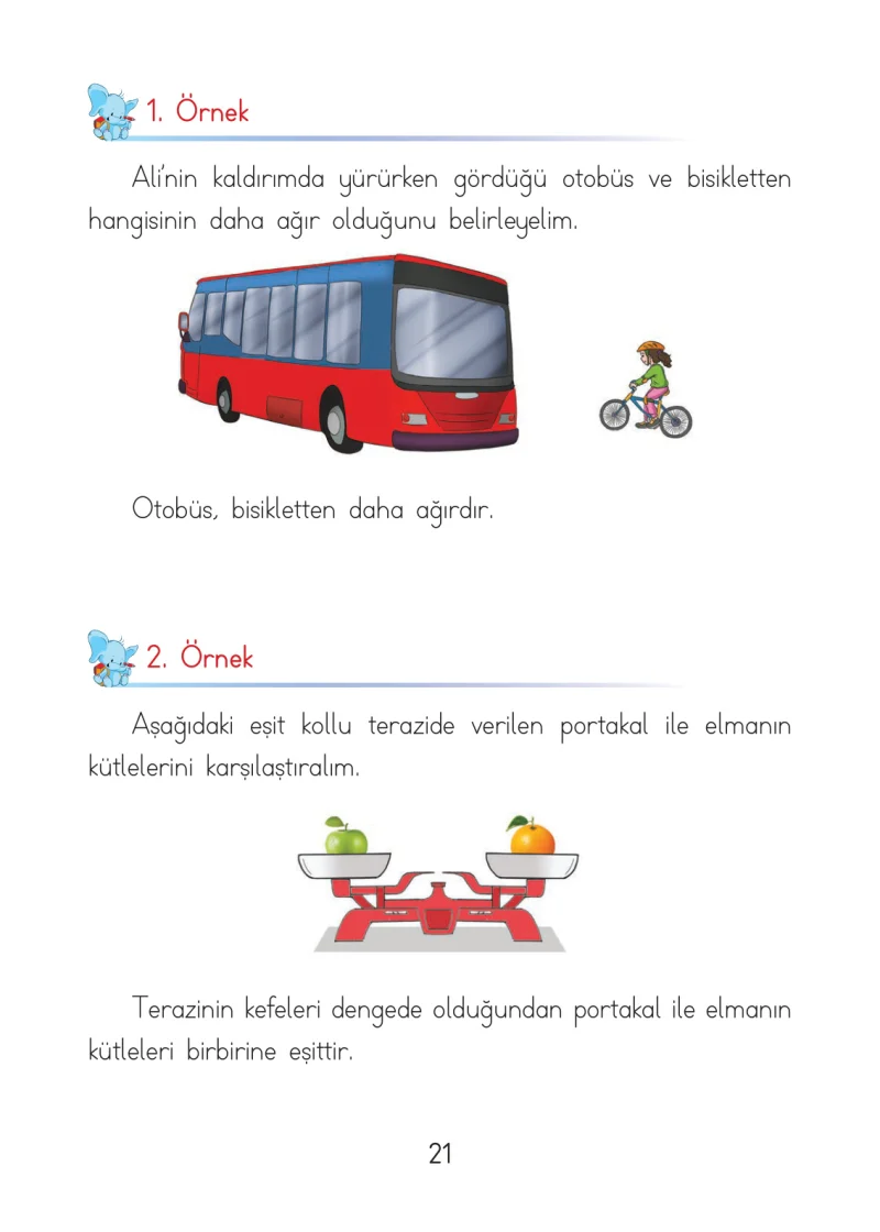 1. Sınıf Matematik Ders Kitabı Cevapları Açılım Yayınları Sayfa 21