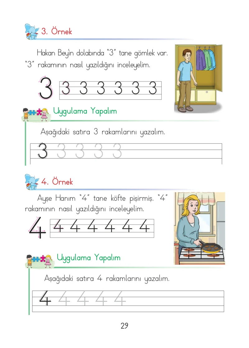 1. Sınıf Matematik Ders Kitabı Cevapları Açılım Yayınları Sayfa 29