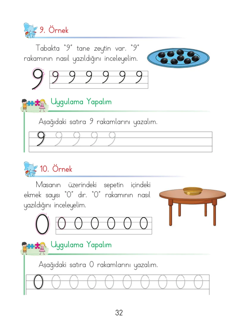 1. Sınıf Matematik Ders Kitabı Cevapları Açılım Yayınları Sayfa 32