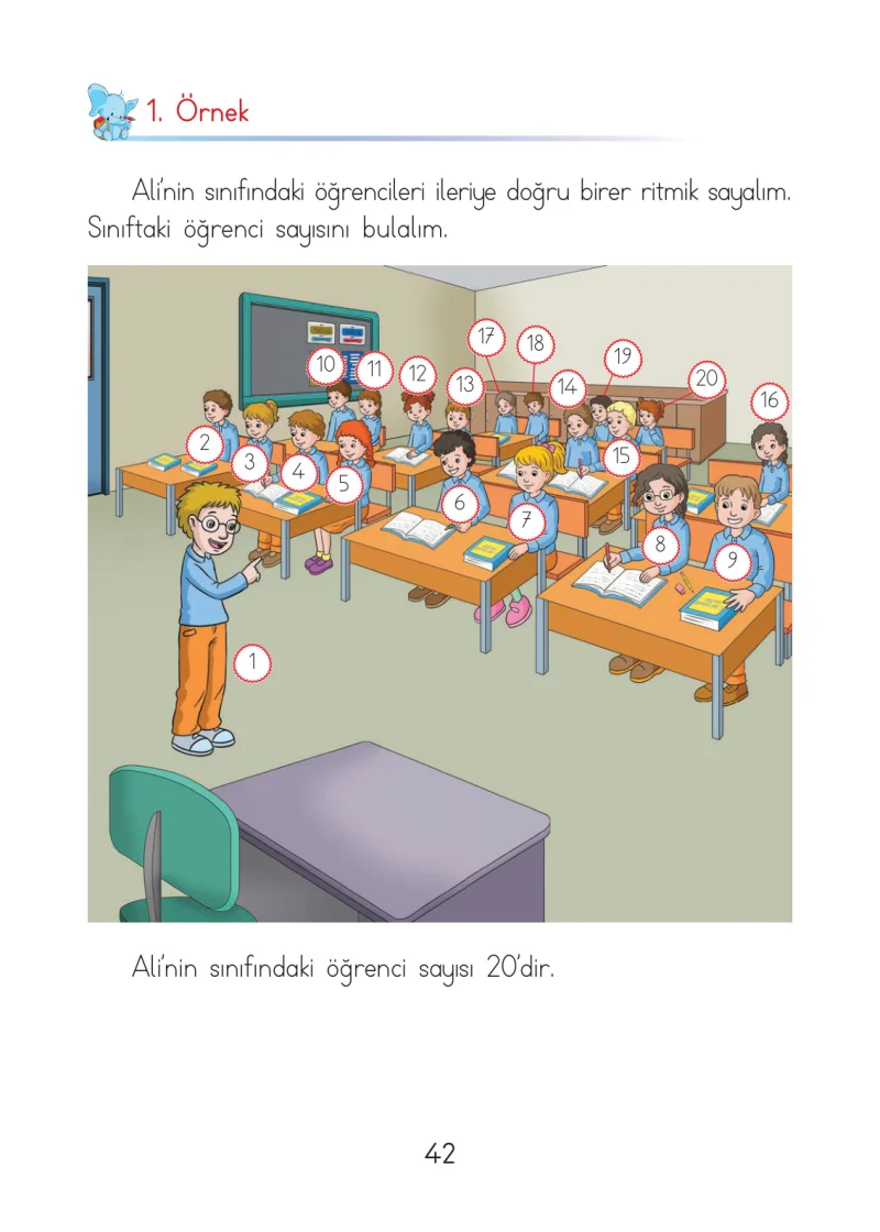 1. Sınıf Matematik Ders Kitabı Cevapları Açılım Yayınları Sayfa 42