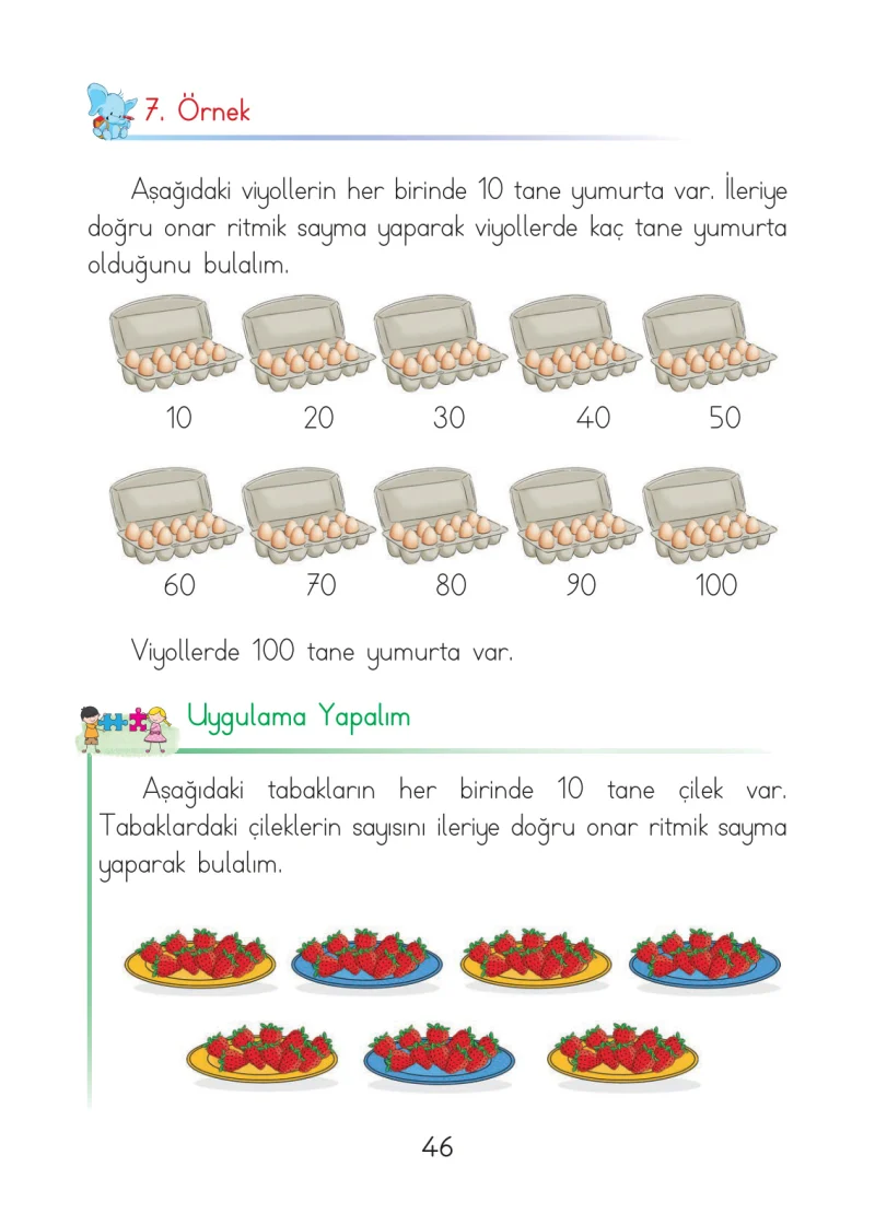 1. Sınıf Matematik Ders Kitabı Cevapları Açılım Yayınları Sayfa 46