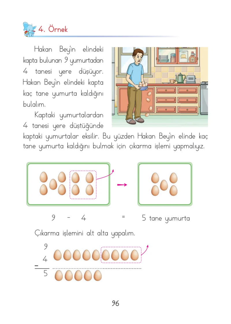 1. Sınıf Matematik Ders Kitabı Cevapları Açılım Yayınları Sayfa 96