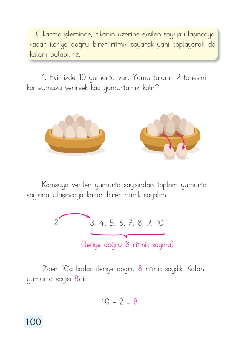 1. Sınıf Matematik Ders Kitabı Cevapları Dizin Yayıncılık Sayfa 100
