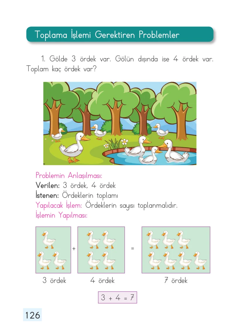 1. Sınıf Matematik Ders Kitabı Cevapları Dizin Yayıncılık Sayfa 126