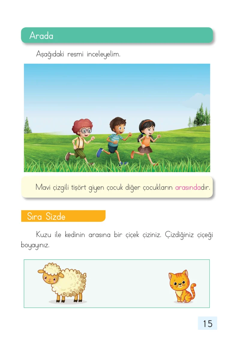 1. Sınıf Matematik Ders Kitabı Cevapları Dizin Yayıncılık Sayfa 15